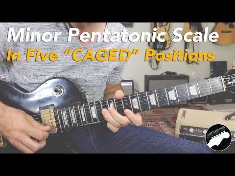 Am Pentatonic in Five "CAGED" Positions | Lead Guitar Licks Lesson