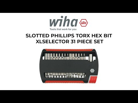 WIHA Sukimo momento rinkinys easyTorque adapterių, elektrinis 1000V, skirtas slimBits ir slimVario® laikikliui, 5 vnt. video