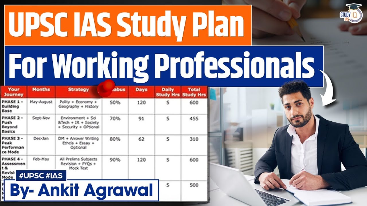 Best UPSC IAS Study Plan for Working Professionals | Ankit Agrawal StudyIQ