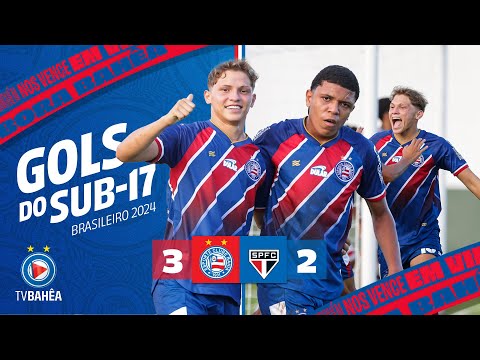 SUB 17 - BAHIA 3 x 2 SÃO PAULO - GOLS - BRASILEIRO (09/07/24)