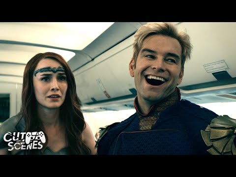 Homelander and Maeve Abandon Lives: Airplane Tragedy | The Boys (Antony Starr, Dominique McElligot)