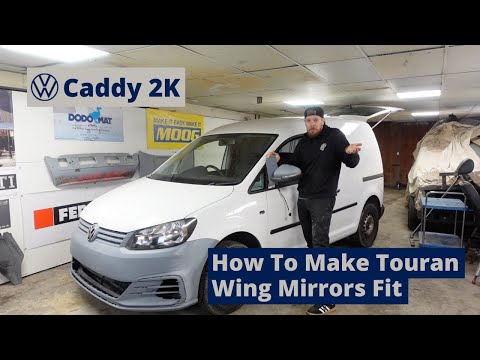 VW Caddy 2K Build Series - How To Make Touran Wing Mirrors Fit - Will Electrics Work? - Episode 11