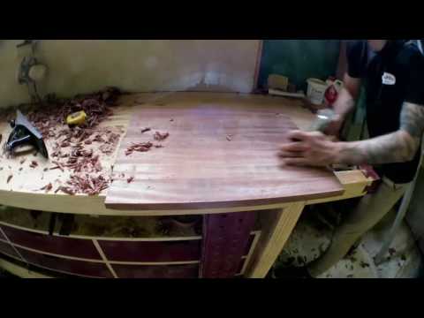 quarter sawn Sapele desk  part 1