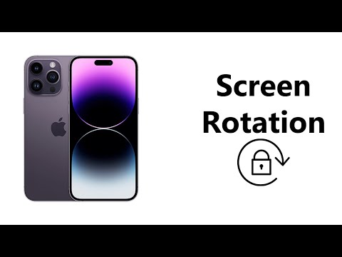 How To Turn Screen Rotation On and Off On iPhone 14 / iPhone 14 Pro