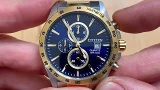 How to set the second hand on a citizen watch chronometer to 12