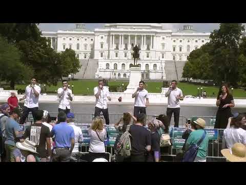 Chazak Amenu performed at "No Fear: Rally in Solidarity with the Jewish People"