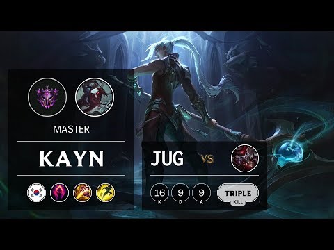 Kayn Jungle vs Shaco - KR Master Patch 9.13