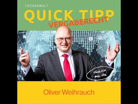 Quick Tipp Vergaberecht 26: Transparente Eignungskriterien