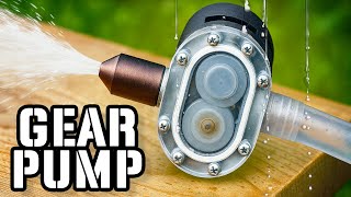 Bomba de engranajes transparente impresa en 3D - SIN FUGAS