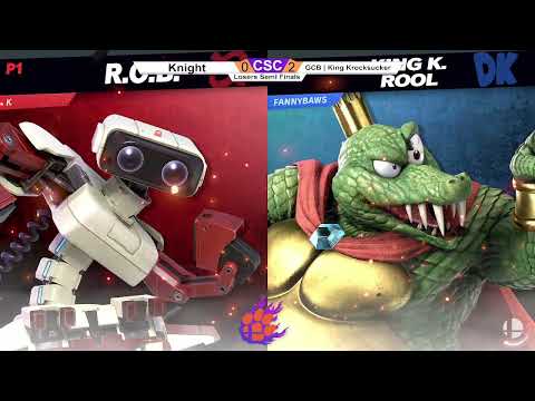 Clocktower Smash 105 - LS - Knight (R.O.B.) vs. GCB | King Krocksucker (King K. Rool) - SSBU