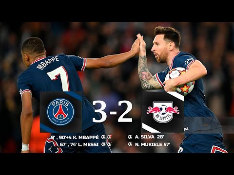 Messi-Mbappé The Duo | PSG vs RB Leipzig 3-2 | UEFA CHAMPIONS LEAGUE 2021-2022 | Goals & Highlights