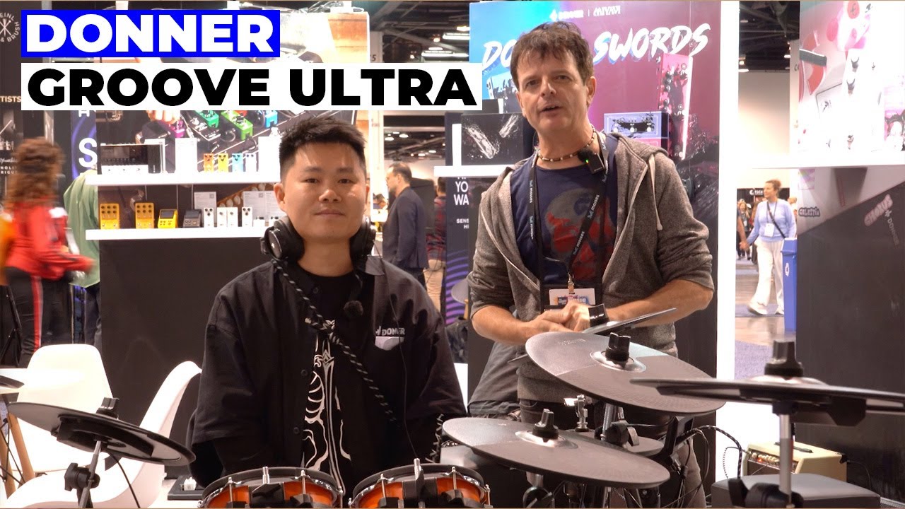 Donner Groove Ultra electronic drum kit at NAMM 2026 - YouTube