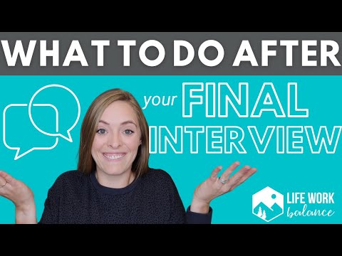 YouTube video about After Your Interview: Next Steps to Ensure Success