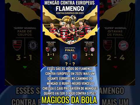Mengão Contra os Europeus #brasil #futebol #saopaulo #flamengo #palmeiras #psg #santos #corinthians