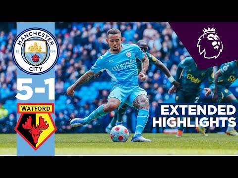 EXTENDED HIGHLIGHTS | Man City 5-1 Watford | Jesus & Rodri Goals!
