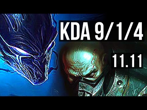 NOCTURNE vs URGOT (TOP) | 9/1/4, 68% winrate, Godlike | NA Master | v11.11