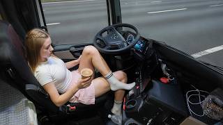 My Daily Routine in My Truck Back to England by Ferry