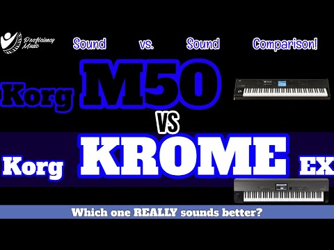 Korg Krome EX 88 vs Korg M50: Which one SOUNDS better?