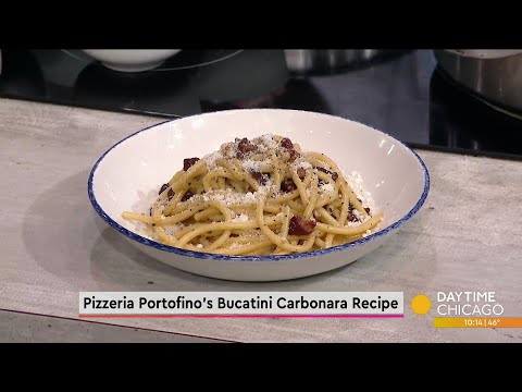 Pizzeria Portofino's Bucatini Carbonara Recipe