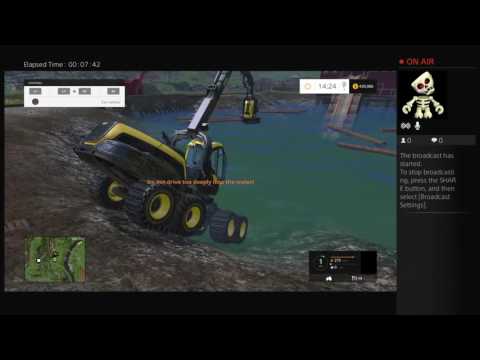 Farming Simulator 2015 Logging & Farming Multiplayer (US) PS4 LIVE!  with SLGHTR-M-ALL