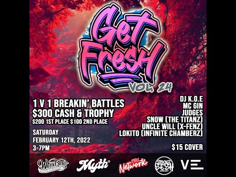 Get Fresh Vol.24 - Lover's Quarrel - 1 V 1 Battles - Livestream - Wondrous Studio Of Breaking