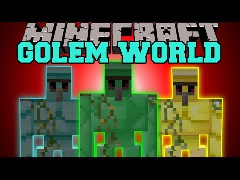 PopularMMOs - MInecraft: GOLEM WORLD (MORE GOLEMS WITH SPECIAL ABILITIES!) Mod Showcase