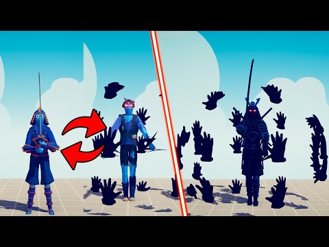 FUSION of SAMURAI + DARK PEASANT - Totally Accurate Battle Simulator | TABS