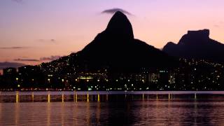 preview picture of video 'Peaceful bay and city lights - Rio de Janeiro, Brazil.'