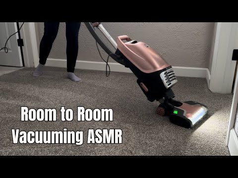 Vacuum Sounds Shifting from Soft Whispers to Gentle Roars as I Vacuum From Room to Room