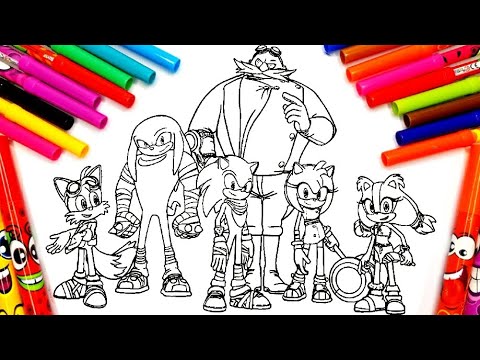 Sonic Team - Coloring Pages Compilation NEW Sonic 3Tails,Knuckles Tobu - Candyland [NCS Release]