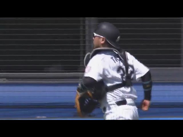 【2回表】ストライク送球!! マリーンズ・田村の盗塁阻止!! 2017/5/5 M-H
