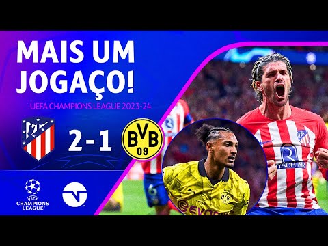 Gols e lances de Atlético de Madri x Borussia Dortmund