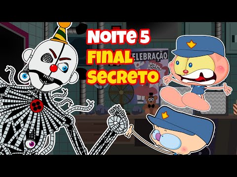 Mongo e Drongo no FINAL SECRETO de FNAF Sister Location com o Ennard - Five Nights at Freddy's