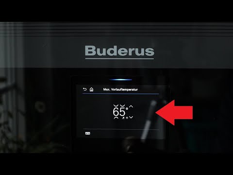 Buderus Logamax Heizung Vorlauftemperatur einstellen Anleitung