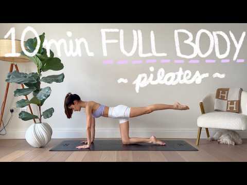 10MIN everyday full body hourglass pilates workout | with verbal cues | no equipment