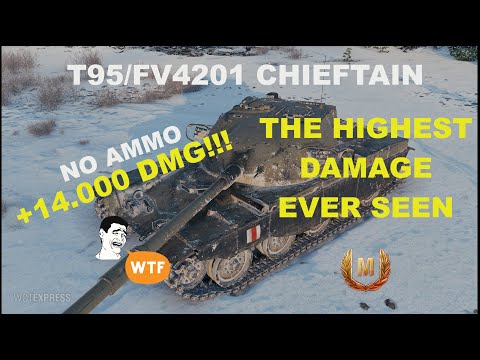 THE HIGHEST DAMAGE EVER SEEN IN WOT ? | T95/FV4201 with +14.000 DMG & 5 FRAGS  #WorldofTanks #WoT