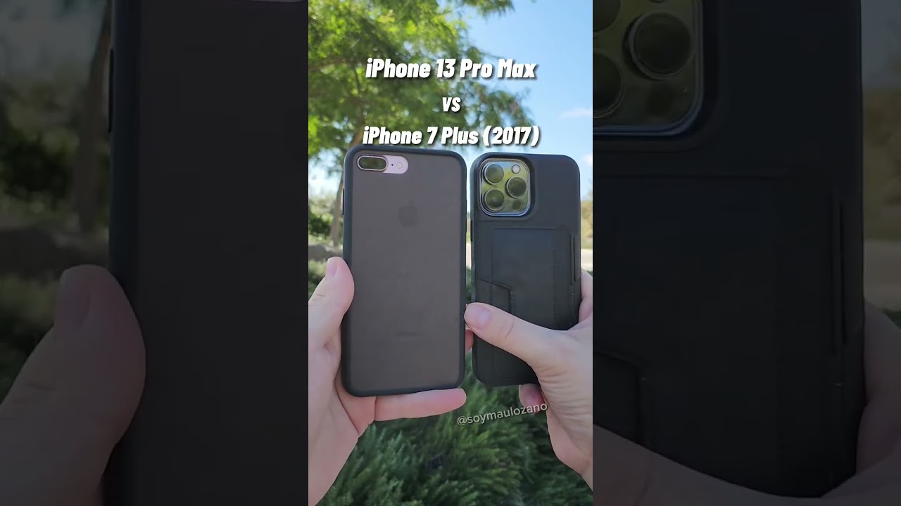 iPhone 7 Plus vs iPhone 13 Pro Max: así ha MEJORADO SU CÁMARA #tech #video #iphone #shorts