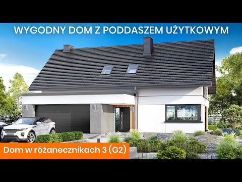 Dom w różanecznikach 3 (G2) – Funkcjonalny dom z poddaszem użytkowym - ARCHON+ Projekty Domów