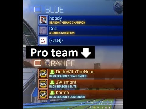 Playing against a professional team! (Splyce) - Rocket league