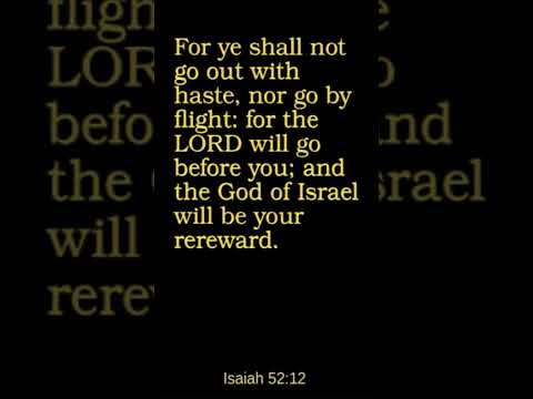 Isaiah 52:12 - King James Version