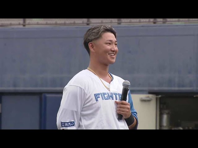 【ファーム】6月7日 ファイターズ・佐藤龍世選手 ヒーローインタビュー 6月7日 北海道日本ハムファイターズ 対 横浜DeNAベイスターズ