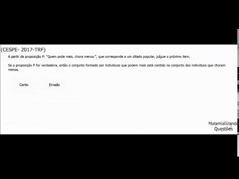 Diagrama da Condicional (Cespe)