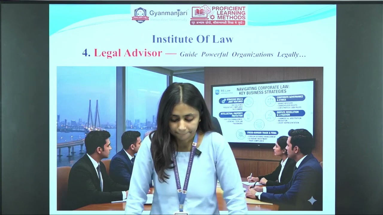 Role of a Legal Advisor | Expert Lecture at GMIU