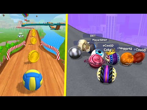 🏐🌈👑🏁Epic Race Going Balls Vs Sky Ball Jump New Update Gameplay #3