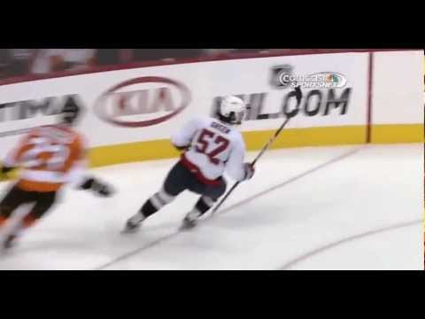 Mike Green Breakaway Goal (5) Mar 31 2013 Washington Capitals vs Philadelphia Flyers NHL