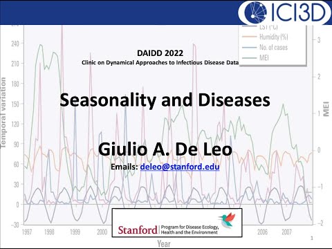 Seasonality and Infectious Diseases: Part 1 (De Leo - DAIDD2022)