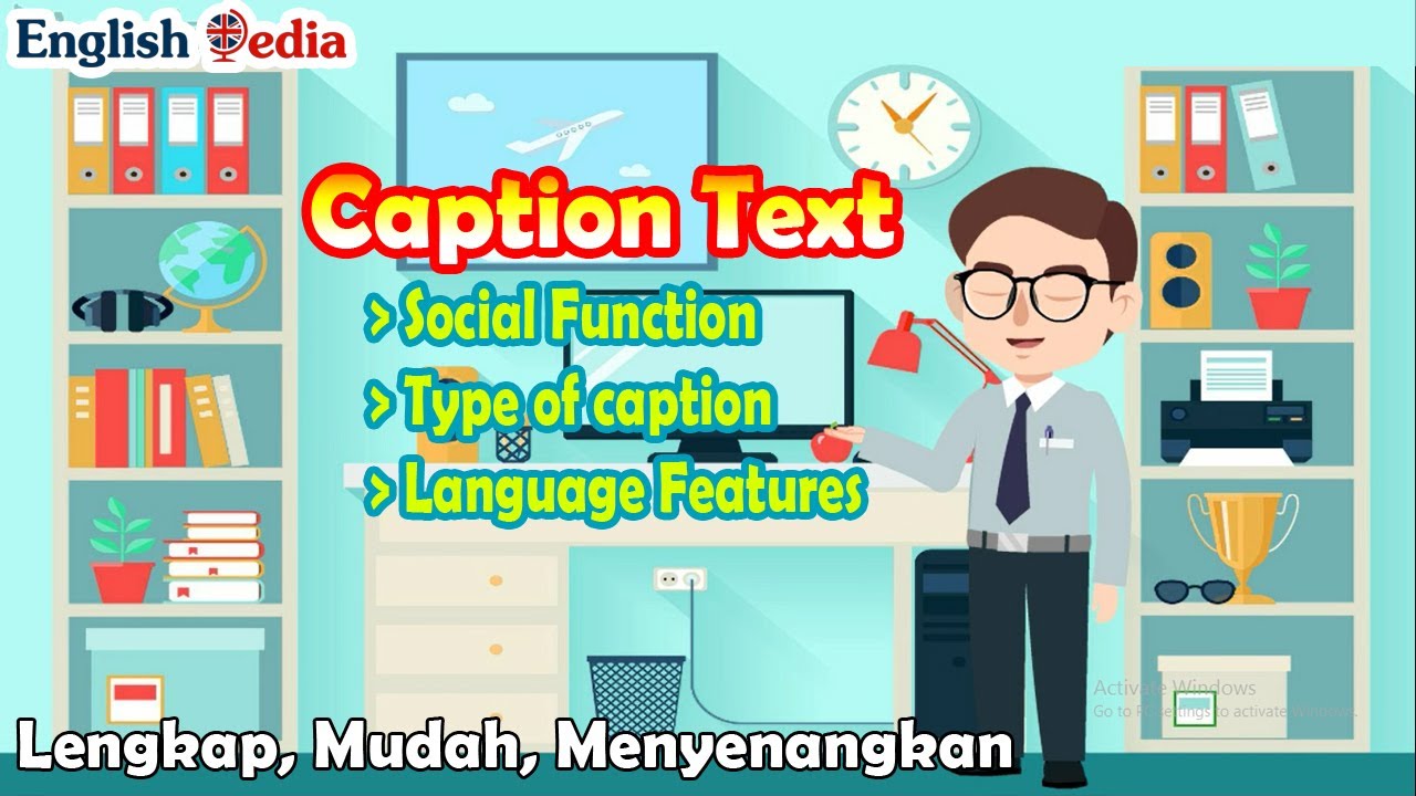 Caption Text | Bahasa Inggris kelas 12 (XII) | Type of Caption, Function, Language Features