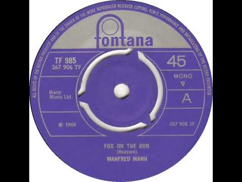 UK New Entry 1968 (261) Manfred Mann - Fox On The Run