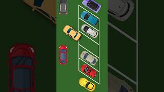 How to drive into a crowded parking space with diagonal lanes? #tips #car #driving #carsoft