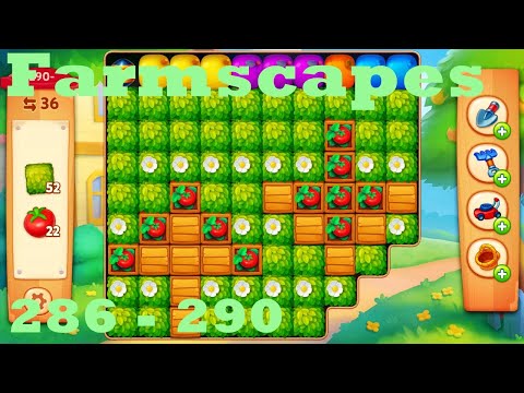 Farmscapes Level 286 - 290 HD Gameplay Walkthrough |  3 - match game | android | ios | pc | app